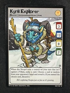 Neopets Kyrii Explorer 80/150 Hannah e le grotte di ghiaccio Neopet non comune - Foto 1 di 2
