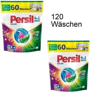 2 x 60 Wäschen Persil 4in1 Discs COLOR Tiefenrein Waschmittel Caps 20-95° - Bild 1 von 3