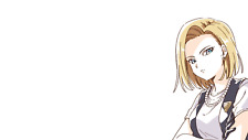 Anime Android 18 Blonde Blue Eyes Dragon Ball  Gaming Mat Desk 48573