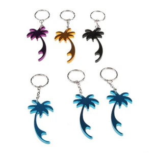 Durable Aluminum Keyring for Palm Tree Mini Beer Bottle Opener Car for Key Ring - Picture 1 of 8