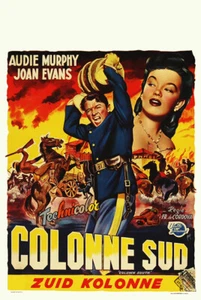 Audie Murphy - Column South (1953) 14 x 21 - (Belgian Poster Reproduction) - Picture 1 of 1
