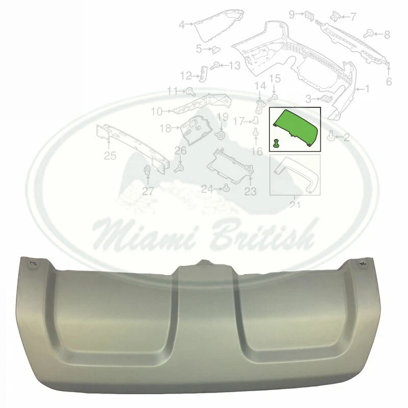 LAND ROVER REAR BUMPER TOWING HOOK COVER OPENING RANGE SPORT 14-17 LR059946 OEM - Image 1 of 1