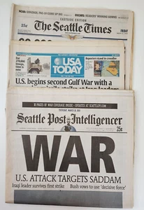 2003 Seattle Times USA Today Seattle Post Intelligencer Zeitung Irakkrieg - Bild 1 von 7