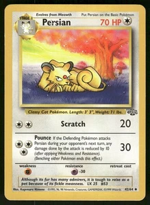 1999 Heavy Played Pokemon Persian 52/64 Jungle English - Picture 1 of 2