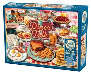 Diner Talk 500 Stück Puzzle Cobble Hill Neu - Bild 1 von 4