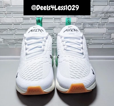 Nike Air Max 270 Correr Mujer Talla 7 Blanco Estadio Verde Negro AH6789-125 Foto 1 de 4