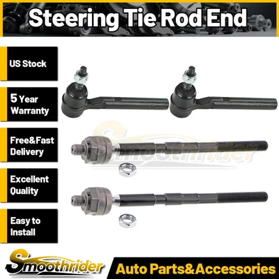 Mevotech 4pcs Front Inner Front Outer Tie Rod End For Hummer H3 2006-2009 2010 - Image 1 of 4