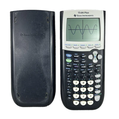 Texas Instruments TI-84 Plus Graphing Calculator Tested Working w/Cover - Image 1 of 4