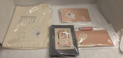 NEW 4 Piece Embroidery Practice Canvas And Card Stock Books And Kits - Image 1 of 4