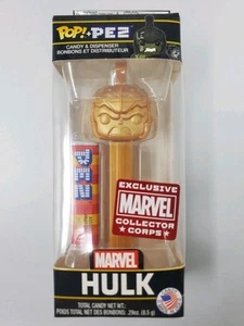 FUNKO POP! PEZ Gold HULK Exclusive MARVEL Collectors Corps NUOVO con scatola - Foto 1 di 6