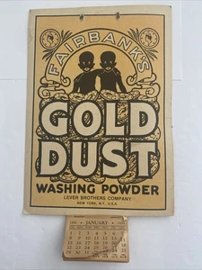 Vintage Fairbank's Goldstaub Waschpulver - Pappe Werbeschild 10,5"x7,5" - Bild 1 von 5
