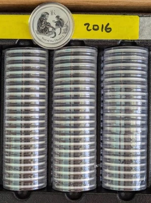 🐒 GEMA BU 2016 AUSTRALIA 1 OZ ONZA PLATA AÑO LUNAR DEL MONO - SERIE II Foto 1 de 4