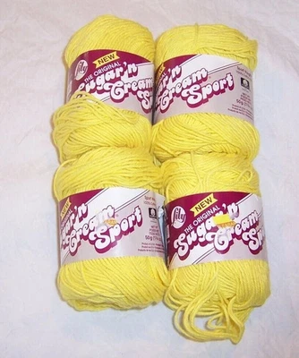 Lot of 3 or 4 Lily Sugar 'n Cream Yarn - Sport Weight Available - Image 1 of 4