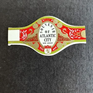 Vintage Cigar Label Souvenir Of Atlantic City New Jersey Lot #12 - Picture 1 of 2