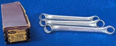 NOS 3 Williams Superrench 9725 Double Box End Combo 12 Pt Wrench 1/2 & 7/16 USA - Image 1 of 3
