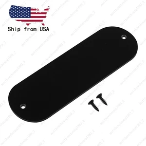 1 Pcs Electric Guitar 2 Hole Glossy Black Backplate Back Cover Cavity Trem Cover - Picture 1 of 5