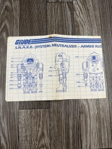 S.N.A.K.E. ORIGINAL Anleitung Baupläne G.I. 1983 Joe Actionfigur Fahrzeug - Bild 1 von 6
