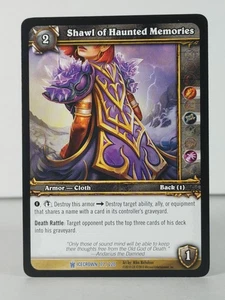Shawl of Haunted Memories - Icecrown - 177/220 - Wow TCG - Rare - A - Picture 1 of 5