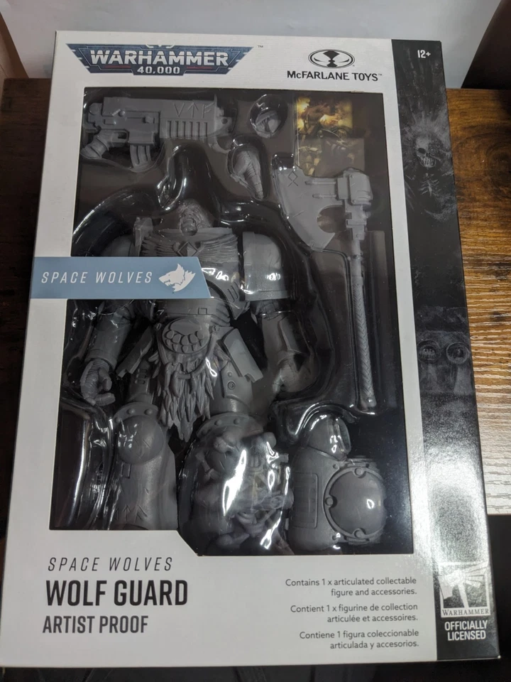 McFarlane Warhammer 40k Space Wolves Wolf Guard Artist Proof - Image 1 of 4