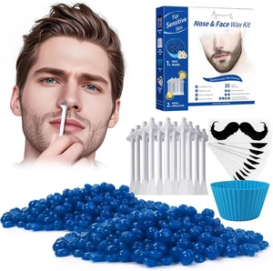 Nose Wax Kit per Uomini E Donne, 50G Ceretta per Peli Del Naso E Delle Orecchie - Foto 1 di 12