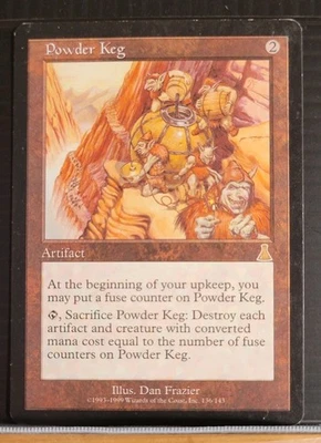 Mtg POWDER KEG LP Urza's Destiny 136/143 Reserve List -Argo- - Image 1 of 4