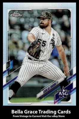 2021 Topps Chrome Update Carlos Rodon #ASG-42  White Sox 2021 MLB All-Stars MLB  - Image 1 of 2