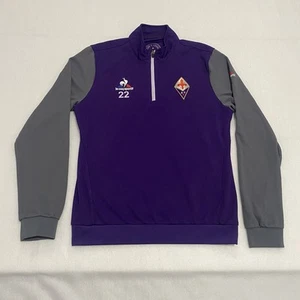 Fiorentina Football Training Jacket Full Zip Men’s Purple Le Coq Sportif Medium - Picture 1 of 9