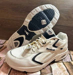 Reebok Hexalite Walking Shoes Men’s 10 4E X-Wide White/Navy RB705 NEW Old Stock - Picture 1 of 11