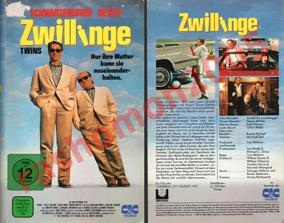VHS ZWILLINGE TWINS (1988) Arnold Schwarzenegger Danny DeVito  Ivan Reitman CIC - Bild 1 von 4