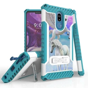 Funda antichoque de grado militar con soporte híbrido de doble capa para LG Stylo 5 - Imagen 1 de 19