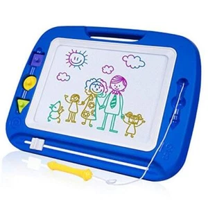 Large Magnetic Drawing Board - 4 Colors 16×13in Writing Painting 16*13 in Blue - Picture 1 of 7