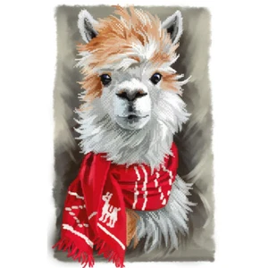 Perlenstickset Lama DIY Perlen Nadelspitze Tela Artis - Bild 1 von 4