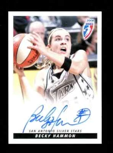 Becky Hammon Signed 2008 WNBA Limited Edition Silver Stars ON CARD AUTO - Picture 1 of 2