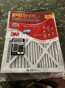 Filtrete  1085 16x20x1 Value Pack New Old Stock Micro Allergen Extra - Picture 1 of 17