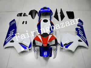 Fit for CBR600RR 2003 2004 HRC White Blue Red ABS Injection Bodywork Fairing Kit - Picture 1 of 8