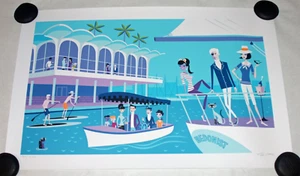 Josh Agle SHAG Serigraph Seafarers Yacht Club Fine Art Print S/# 200 Sailing - Picture 1 of 7