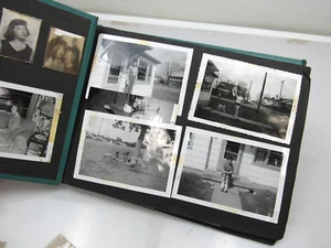 1960s B&W Photo Album BEAUTIFUL GIRL Scrapbook Greaser Guy Convertible Car - Picture 1 of 21
