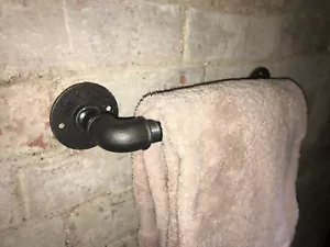PORTASCIUGAMANI BAGNO RACCORDO PIPA VINTAGE PER ASCIUGAMANI BAGNO O ASCIUGAMANI - Foto 1 di 2