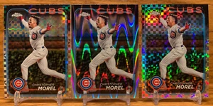 CHRISTOPHER MOREL X-Fractor + RayWave Refractor LOT | 2024 Topps Chrome CUBS - Picture 1 of 2