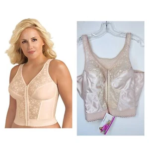 New Exquisite Form Longline Bra 44B Rose Beige | Full Coverage Wireless Posture - Picture 1 of 12