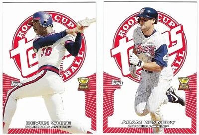 2005 Topps Rookie Cup WHITE KENNEDY Insert RED Parallel 2 Card LOT #/499 ANGELS - Image 1 of 2