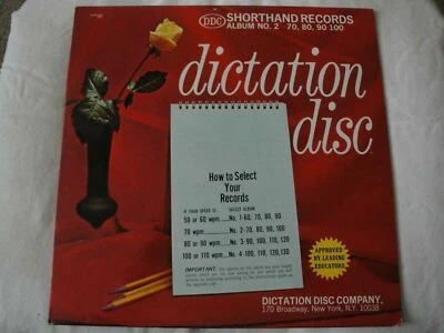 DICTATION DISC ALBUM NO.2 VINYL LP DICTATION DISC COMPANY E3KP-3595 HOW TO ALBUM - Image 1 of 2