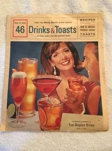 1968 SOUTHERN COMFORT PRINT AD SUPPLEMENT LOS ANGELES TIMES DRINKS & TOAST - Picture 1 of 12