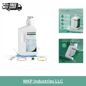 Jewelry Cleaner Solution, 500ML Ultrasonic Jewelry Cleaner Non-Toxic Solution f - Picture 1 of 6