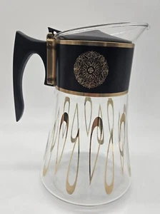David Douglas Glass Coffee Pot Carafe Vintage MCM Flameproof  6 Cup Atomic - Picture 1 of 7