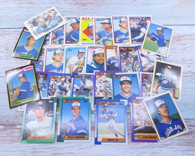 Toronto BLUE JAYS 30 Card LOT 1988 1990 Topps George Bell Jesse Barfield - Image 1 of 4