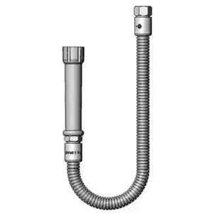 T&S Brass B-0054-H 54" Pre-Rinse Flexible Stainless Steel Hose w/ Gray Handle - Picture 1 of 1
