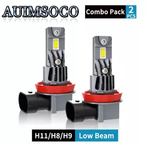 H11 H9 H8 LED Headlight Kit Bulbs Low Beam 6500K Super Bright 36000LM Cool White - Picture 1 of 15