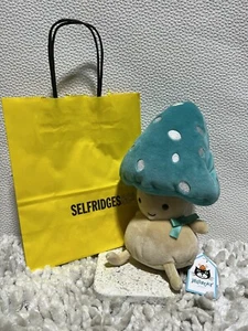 NEW Jellycat Fun-Guy Bertie Blue Beige Soft Toy Comforter Mushroom Fun Guy BNWT - Picture 1 of 9