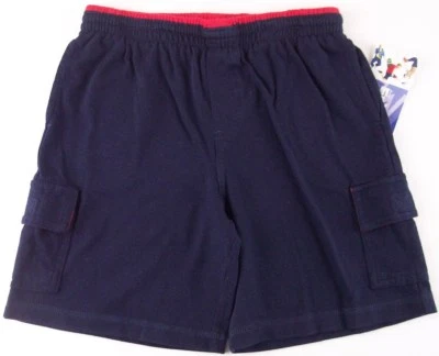 NWT Just Friends Boy's Dark Navy Blue Knit Cargo Shorts, 2T - Image 1 of 2